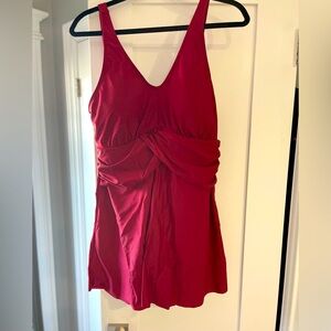 One piece bathing suit dress